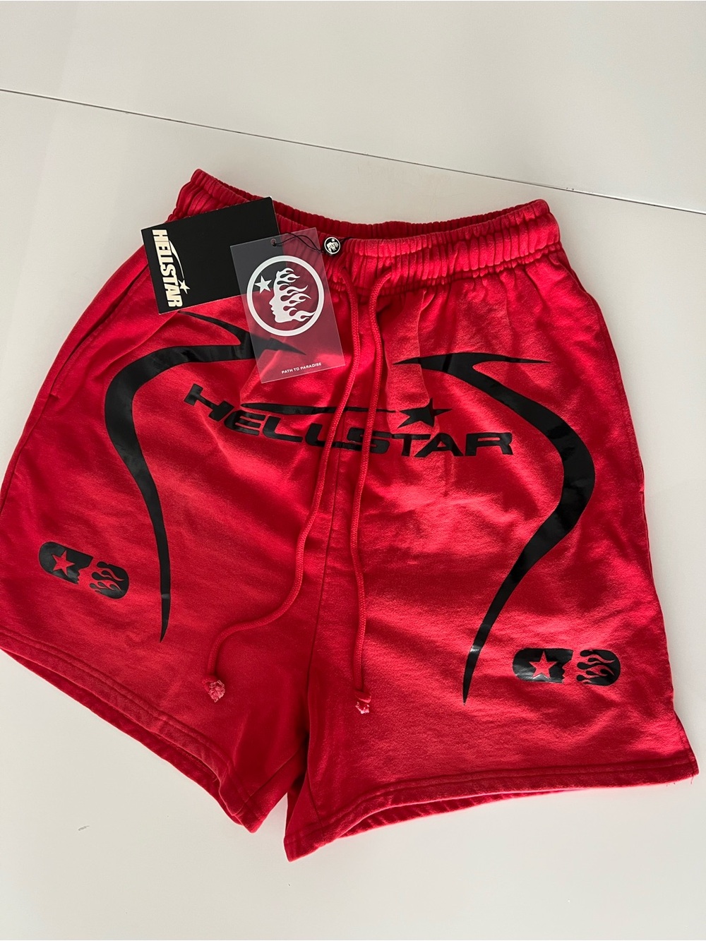 Hellstar Warm Up Shorts Red